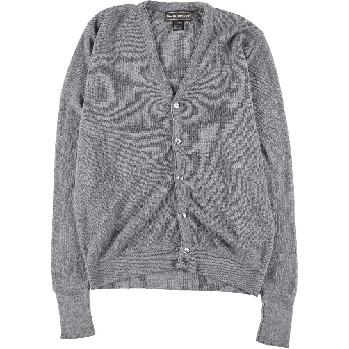 古着 DAVID TAYLOR アクリルニットカーディガン USA製 メンズM相当 /eaa520988 【中古】 【250307】