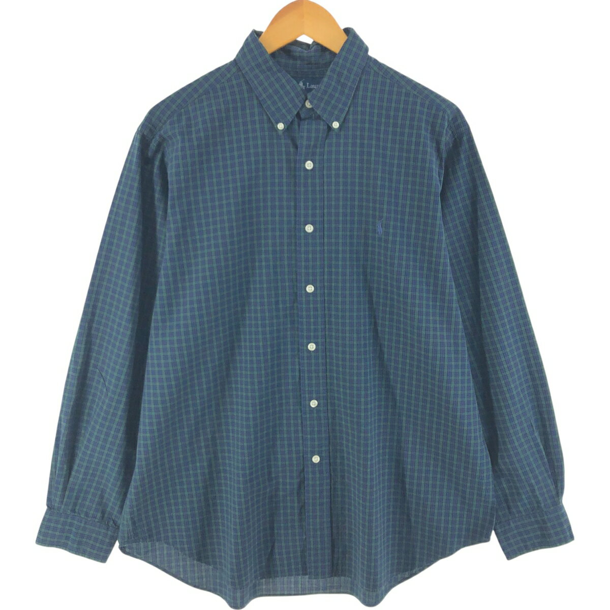 古着 ラルフローレン Ralph Lauren CLASSIC FIT 長袖 ボタンダウンチェックシャツ メンズL相当 /eaa521373 【中古】 【250221】 【SS2509_10】