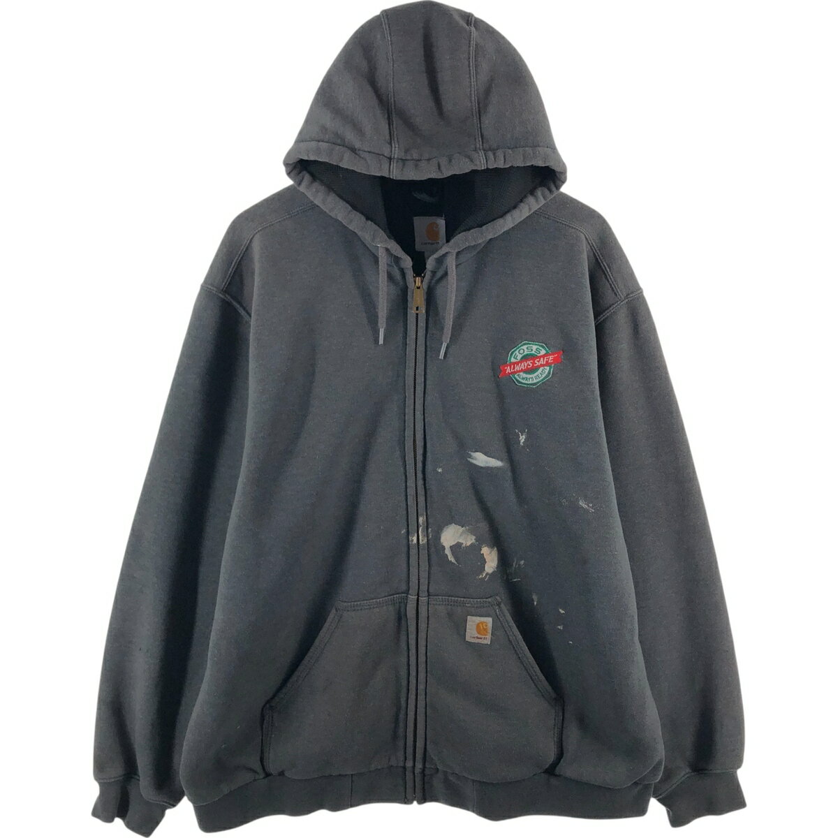 商品詳細 ブランド・Carhartt・カーハート・ 特徴・フルジップ・長袖・サーマルライナー・ モデル/形状・スウェットフルジップパーカー・ 素材・コットン:53%・ポリエステル:47%・ 色・グレー系 灰色・ 柄・刺繍・ロゴパッチ・ 生産...