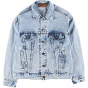 古着 80'S リーバイス Levi's 70507-0219 ケミカルウォッシュ デニムジャケット Gジャン USA製 メンズM相当 ヴィンテージ /eaa5...