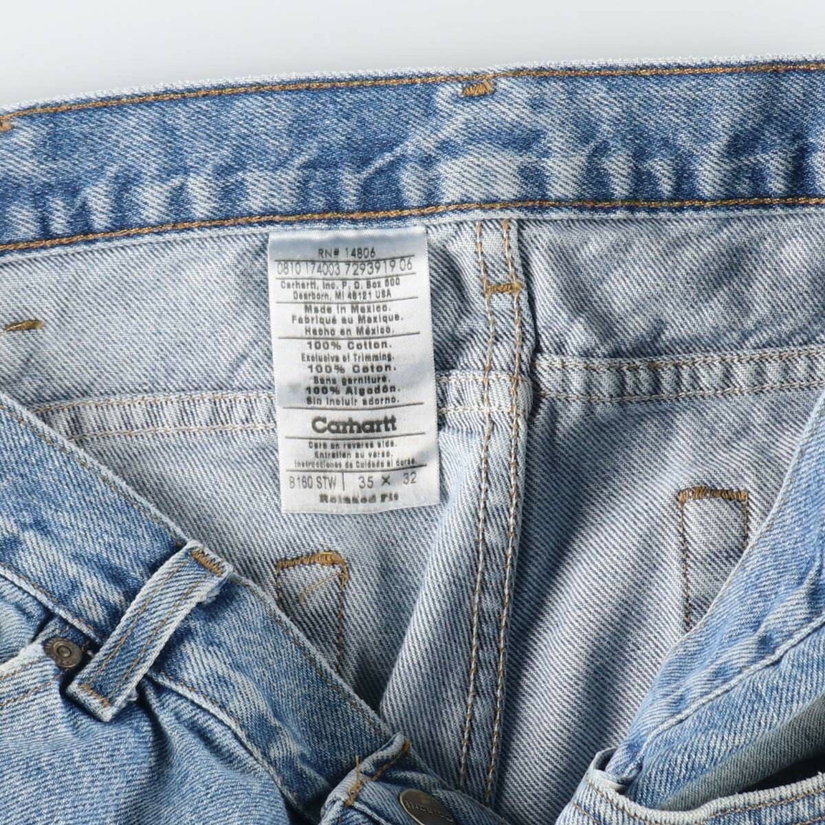 古着 カーハート Carhartt RELAXED FIT ストレートデニムパンツ メンズw35相当 /eaa521617 【中古】 【250215】 【SS2509_10】