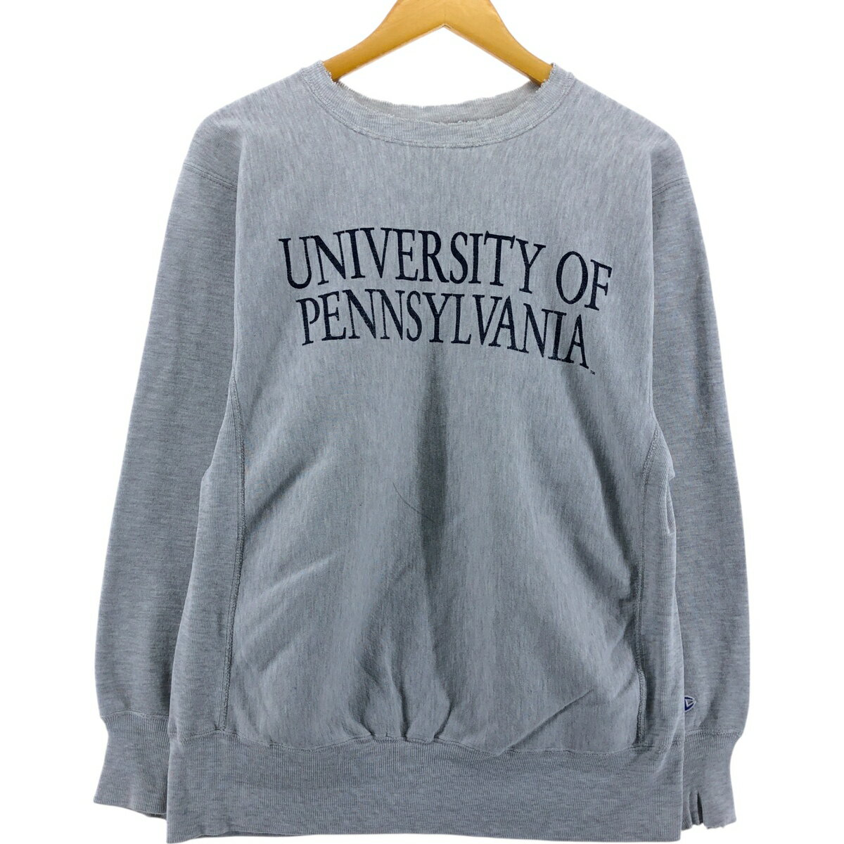 古着 90'S チャンピオン Champion REVERSE WEAVE リバースウィーブ 刺繍タグ PENNSYLVANIA ペンシルベニア大学 カレッジスウェットシャツ トレーナー USA製 メンズXL相当 ヴィンテージ /eaa521679 【中古】 【250302】