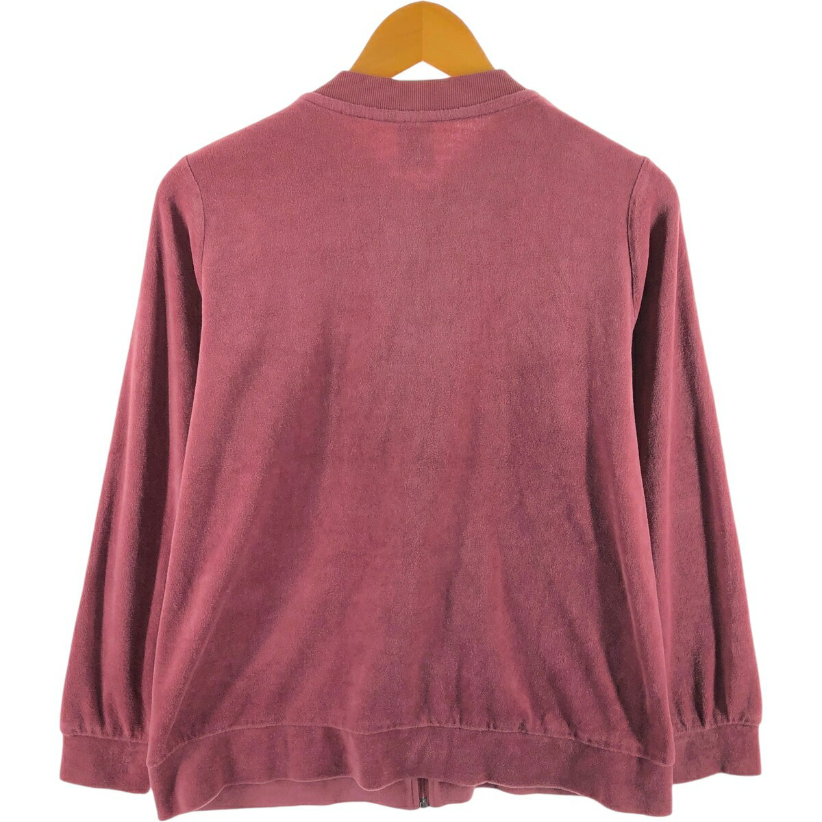 古着 UP2FASHION ベロア ブルゾン バングラデシュ製 レディースM相当 /eaa521938 【中古】 【250215】 【Elulu/エルル】