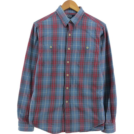 古着 ラルフローレン Ralph Lauren POLO by Ralph Lauren 長袖 ライトネルチェックシャツ メンズM相当 /eaa522069 【中古】 【250303】 古着 ラルフローレン Ralph Lauren POLO by Ralph Lauren 長袖 ライトネルチェックシャツ メンズM相当 /eaa522069 【中古】 【250303】