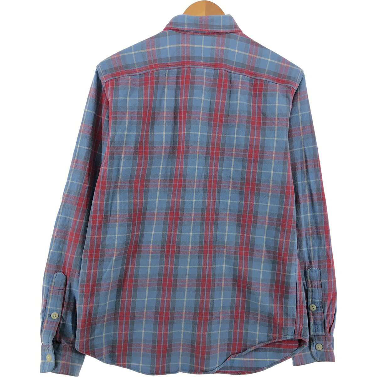 古着 ラルフローレン Ralph Lauren POLO by Ralph Lauren 長袖 ライトネルチェックシャツ メンズM相当 /eaa522069 【中古】 【250303】