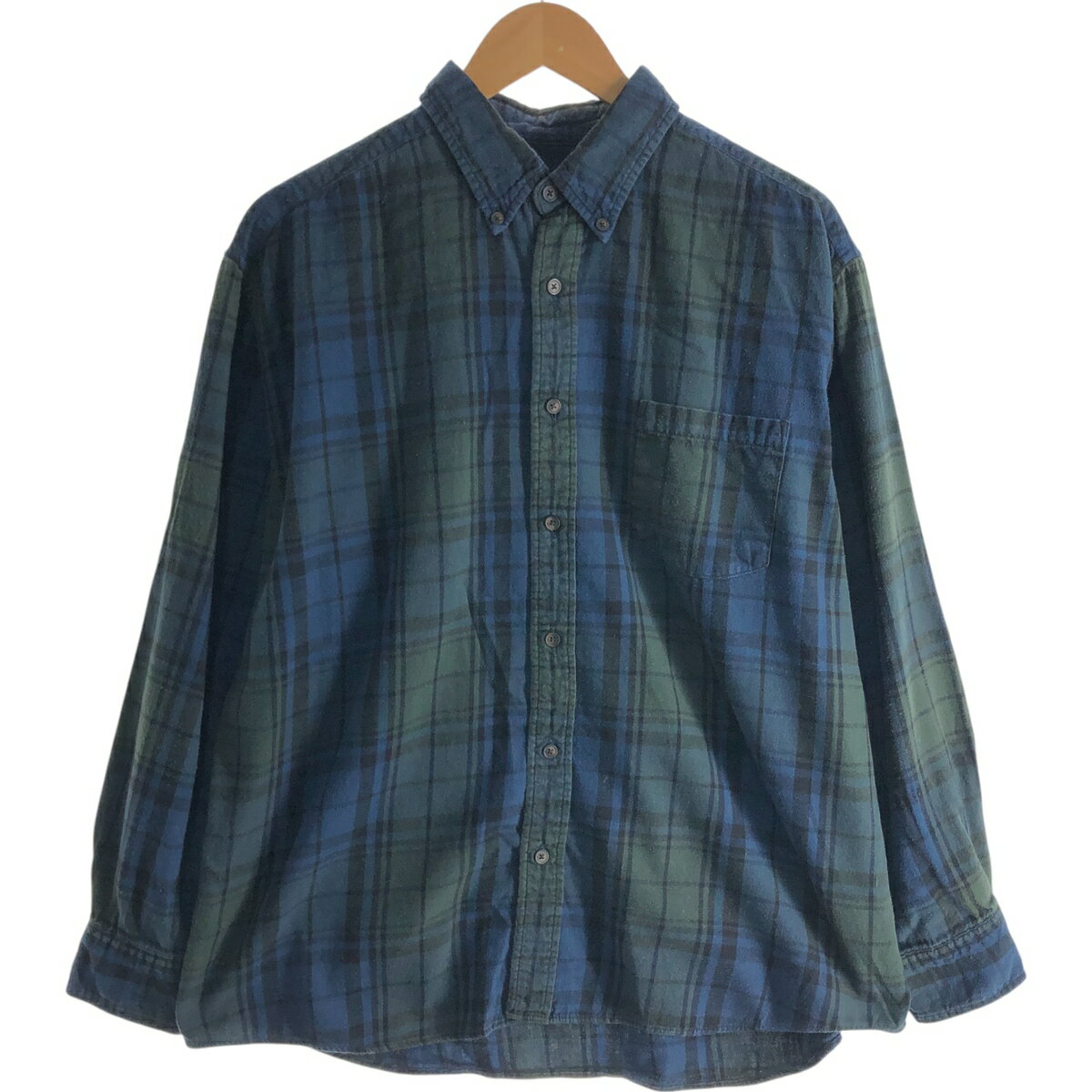 古着 セントジョンズベイ ST. JOHN'S BAY 長袖 ボタンダウン ライトネルチェックシャツ メンズXL相当 /eaa522575 【中古】 【250307】 【ss2601_30】