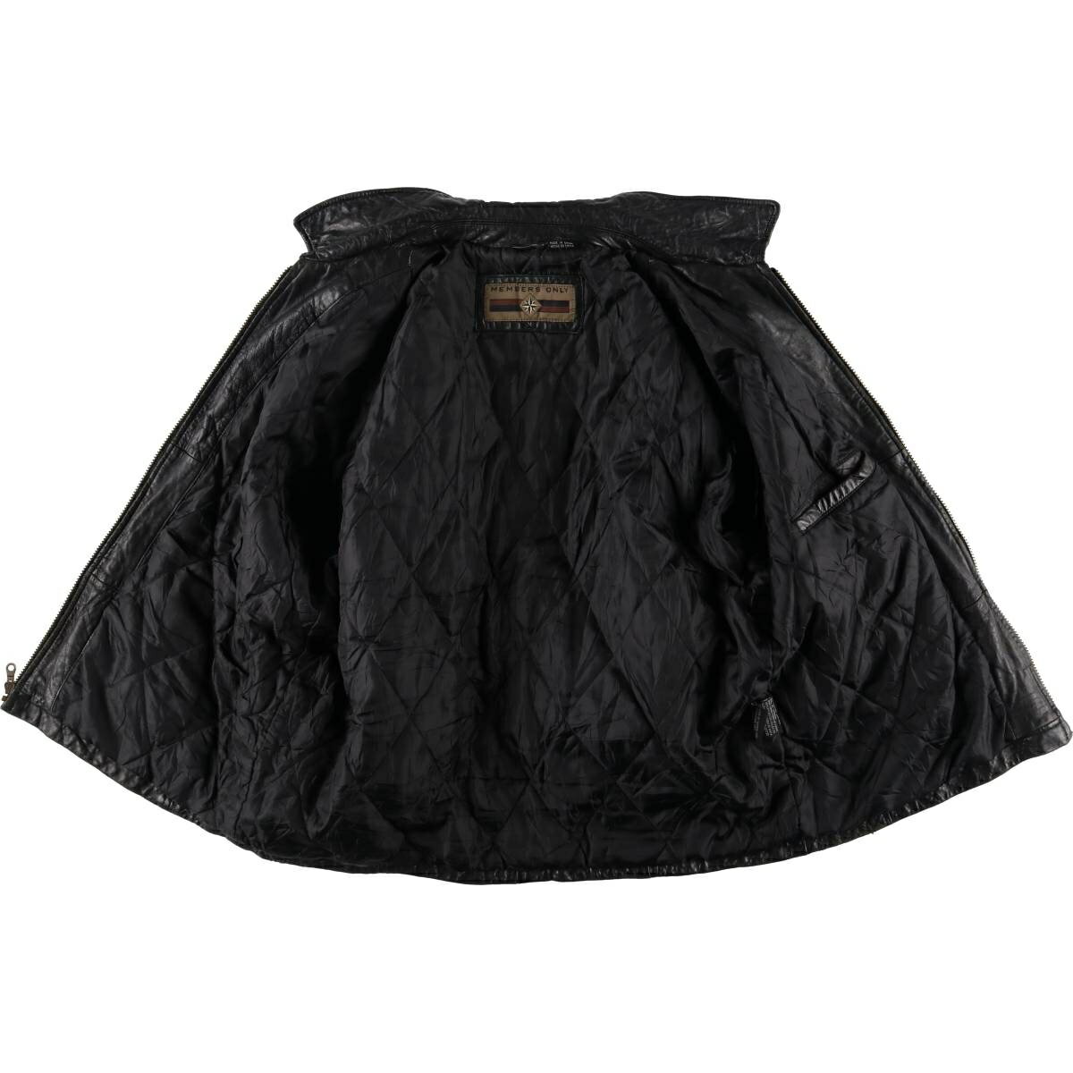 古着 MEMBERS ONLY スイングトップタイプ レザーブルゾン メンズM相当 /eaa522613 【中古】 【250314】