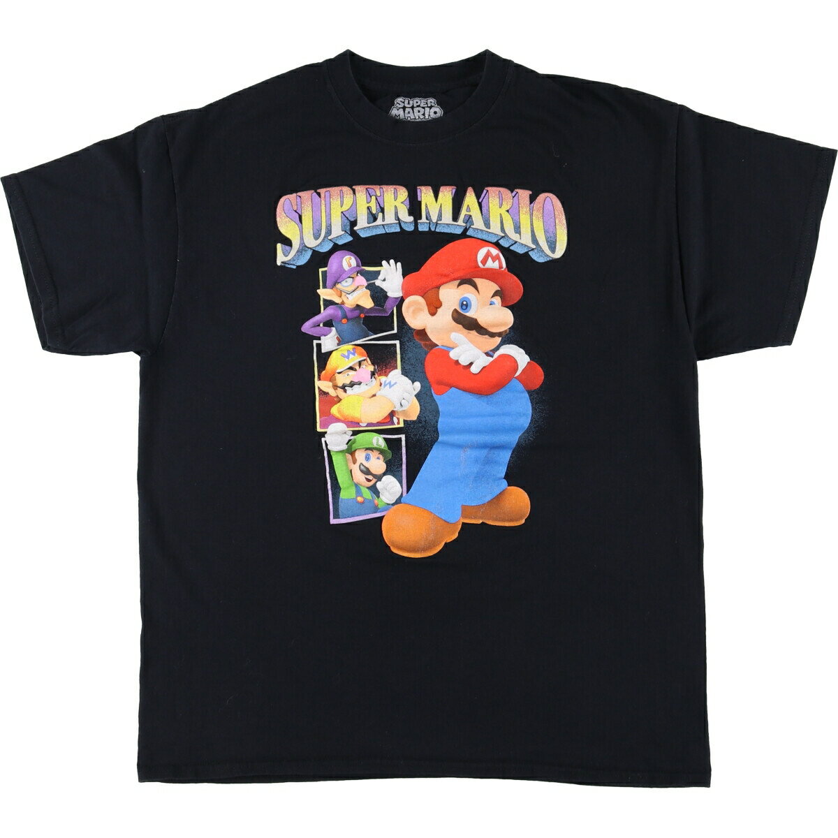 古着 SUPER MARIO スーパーマリオ キャラクタープリントTシャツ メンズL相当 /eaa522680 【中古】 【250305】 【SS2509_30】