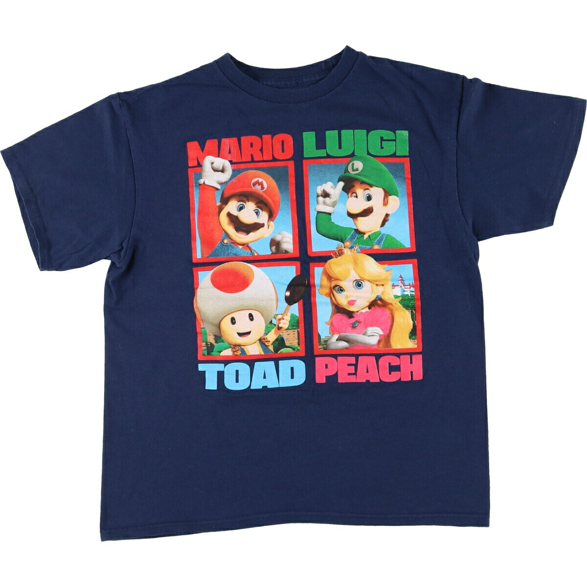 古着 SUPER MARIO スーパーマリオ キャラクタープリントTシャツ メンズS相当 /eaa522682 【中古】 【250305】 【SS2509_30】