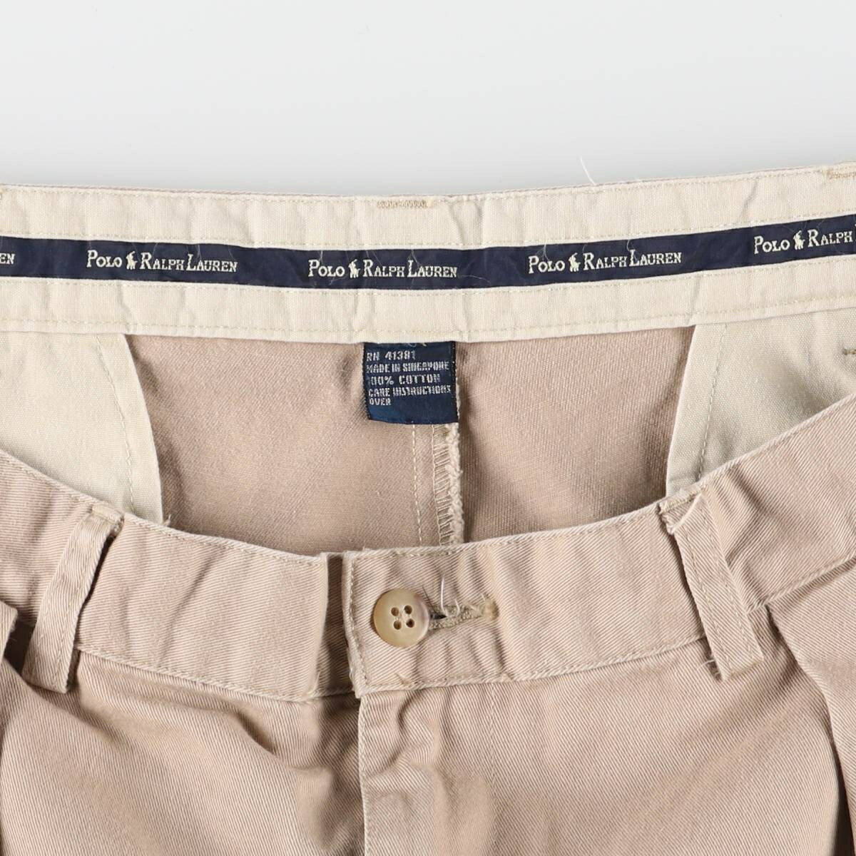 古着 ラルフローレン Ralph Lauren POLO RALPH LAUREN ツータック チノパンツ メンズw34相当 /eaa522790 【中古】 【250301】