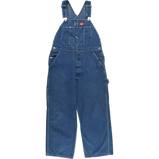 古着 90'S ディッキーズ Dickies デニムオーバーオール USA製 メンズw36相当 ヴィンテージ /eaa522854 【中古】 【250303】 古着 90'S ディッキーズ Dickies デニムオーバーオール USA製 メンズw36相当 ヴィンテージ /eaa522854 【中古】 【250303】
