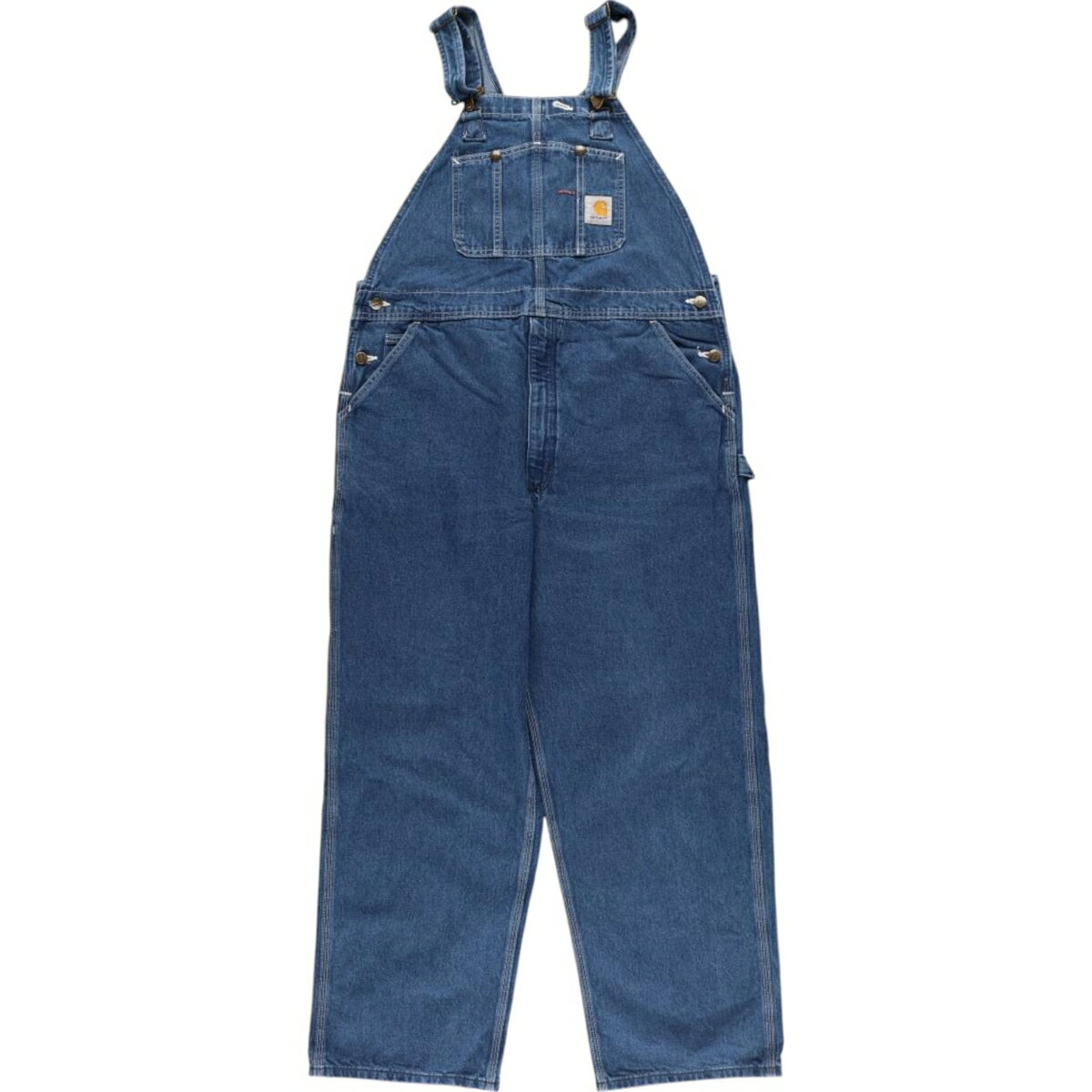 古着 ビッグサイズ カーハート Carhartt デニムオーバーオール メンズw41相当 /eaa522862 【中古】 【250304】