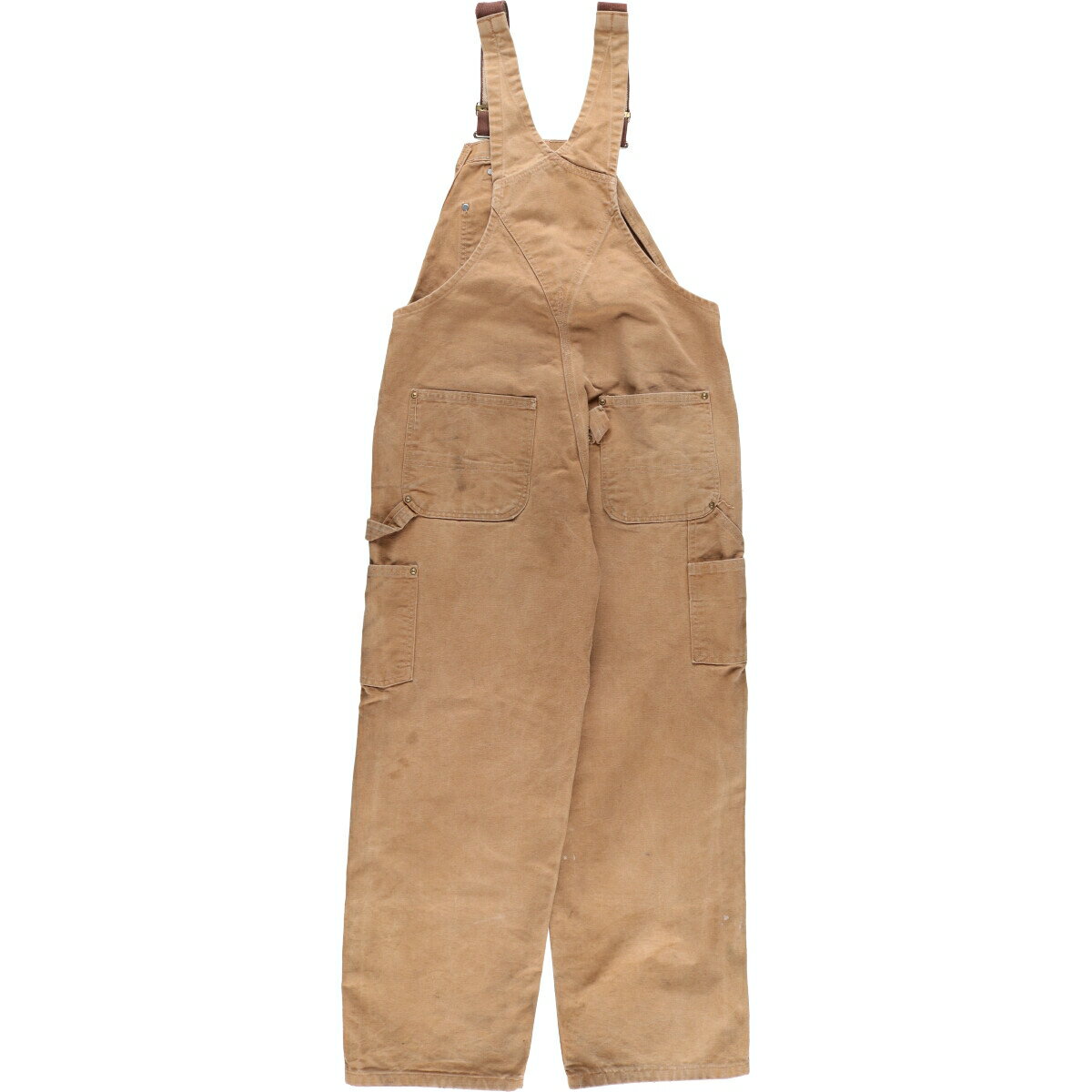 古着 00'S カーハート Carhartt ダブルニー ダック オーバーオール メンズw37相当 /eaa522883 【中古】 【250310】