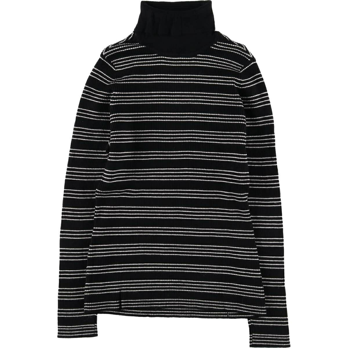 古着 RALSEY ボーダー柄 リブ編み タートルネック ニットセーター レディースS相当 /eaa522994 【中古】 【250306】 【Elulu/エルル】 【ss2601_10】