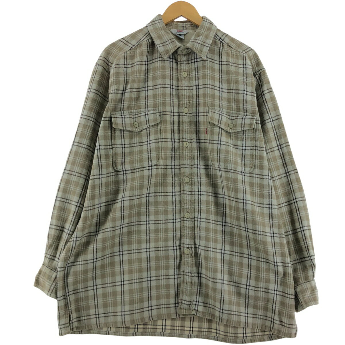 古着 90'S リーバイス Levi's 長袖 ヘビーネルチェックシャツ メンズL相当 ヴィンテージ /eaa523051 【中古】 【250225】 【SS2603_10】