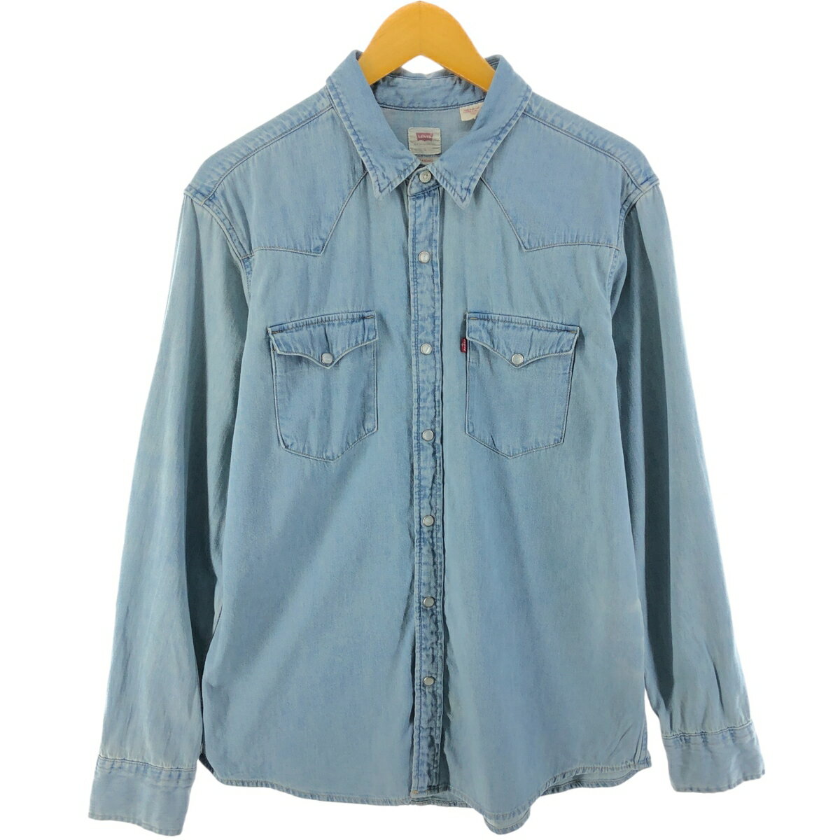 古着 リーバイス Levi's 長袖 デニム ウエスタンシャツ メンズL相当 /eaa523091 【中古】 【250228】 【SS2603_50】