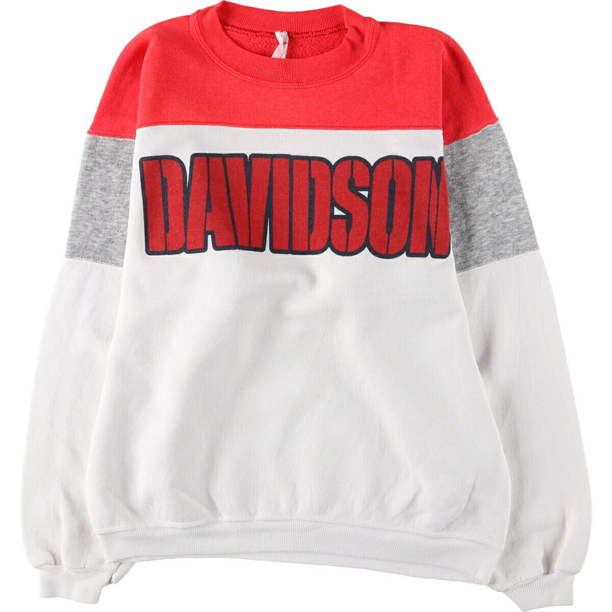 古着 80'S COLLEGIATE PACIFIC クレイジーパターン プリントスウェットシャツ トレーナー USA製 メンズL相当 ヴィンテージ /eaa523196 ..