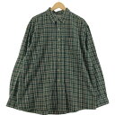 古着 90~00'S エルエルビーン L.L.Bean 長袖 ボタンダウン ライトネルチェックシャツ メンズXL相当 ヴィンテージ /eaa524201 【中古】 【250223】(4)