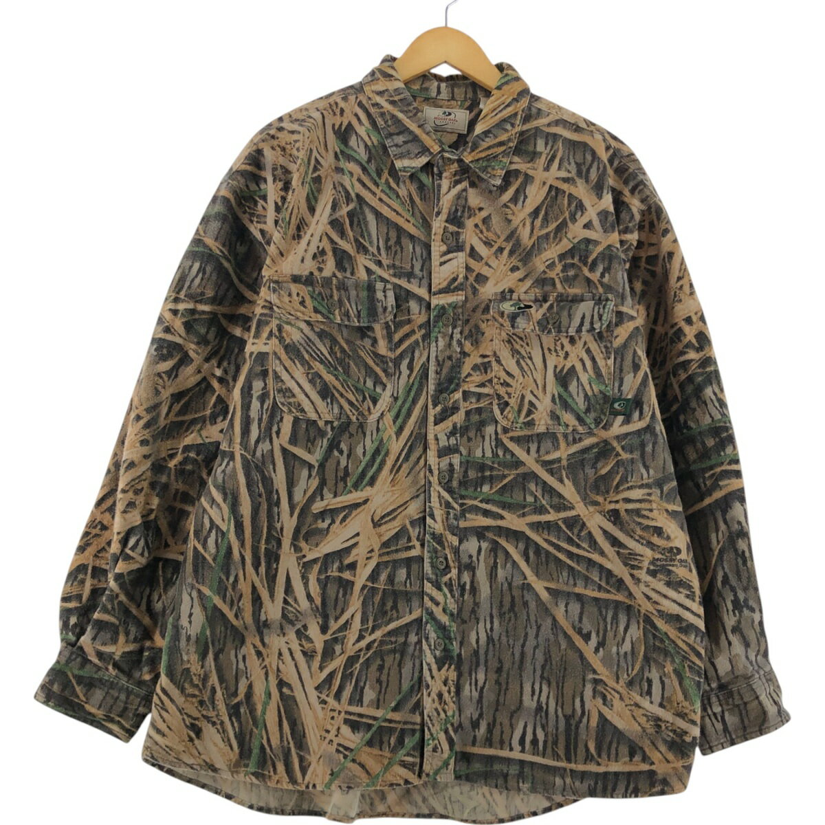 古着 MOSSY OAK リアルツリーカモ 長袖 フランネルシャツ メンズXL相当 /eaa524202 【中古】 【250223】 【ss2601_30】