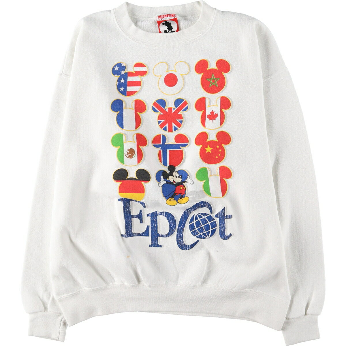 Rakuten - 古着 90'S MICKEY INC MICKEY MOUSE ミッキーマウス キャラクタースウェットシャツ トレーナー USA製 メンズM相当 ヴィンテージ /eaa524655 【中古】 【250306】 【SS2603_30】