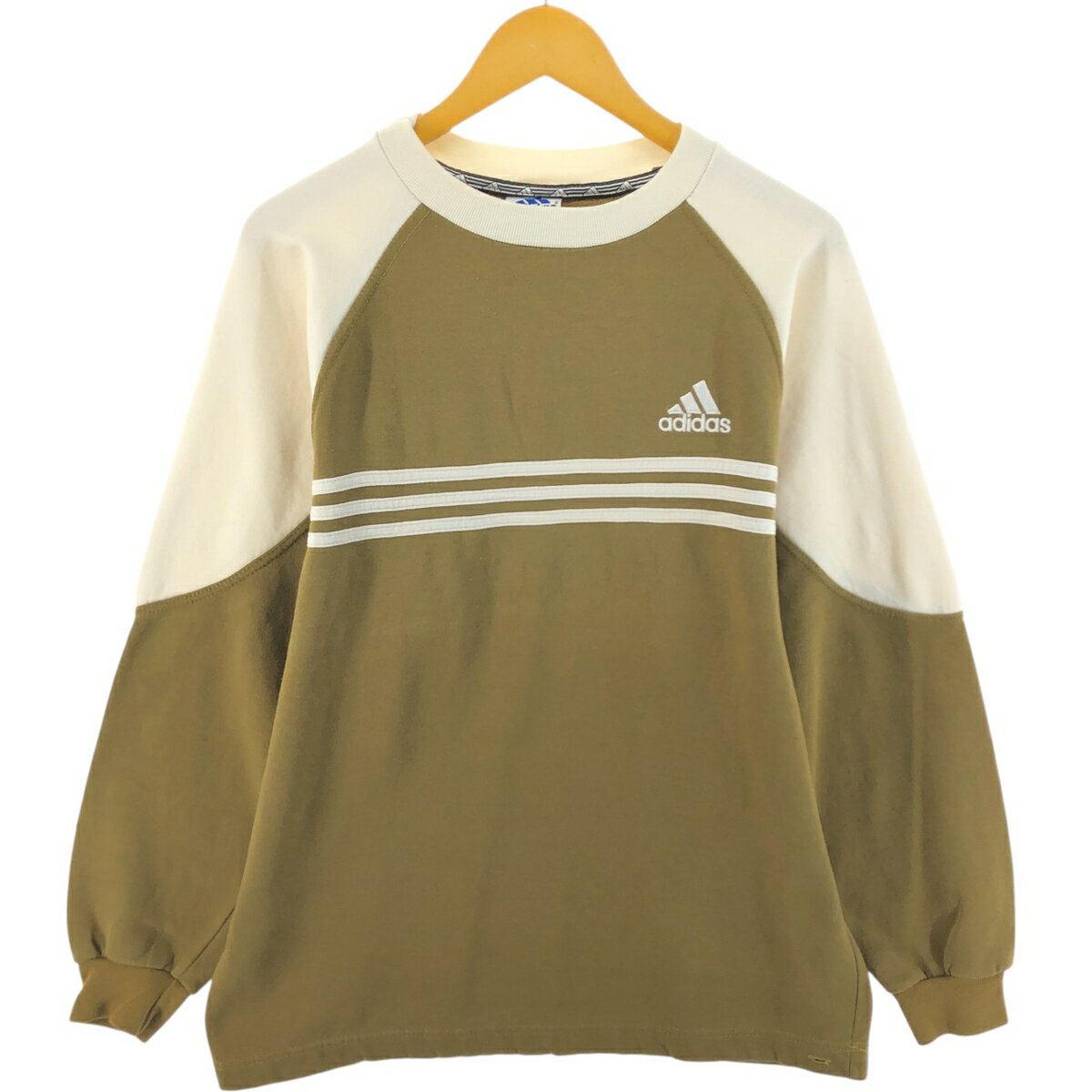 古着 90'S~ アディダス adidas ワンポイントロゴスウェットシャツ トレーナー ギリシャ製 メンズM相当 ヴィンテージ /eaa524838 【中古】 【250304】