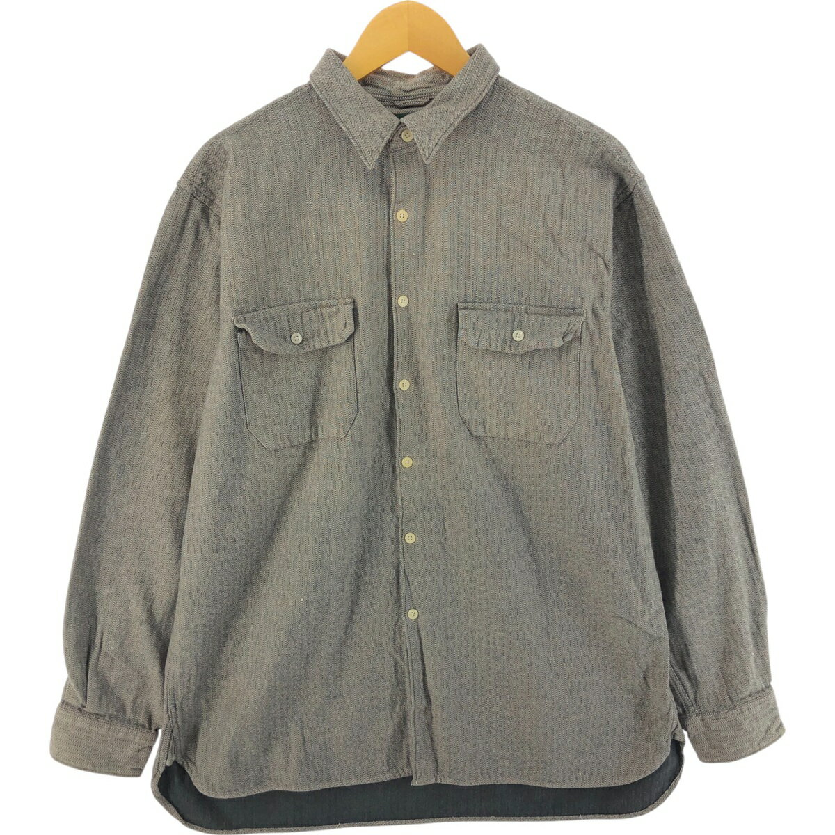 樂天商城 - 古着 90'S ジェイクルー J.Crew 千鳥格子柄 長袖 ライトネルシャツ メンズL相当 ヴィンテージ /eaa525132 【中古】 【250303】 【SS2603_50】