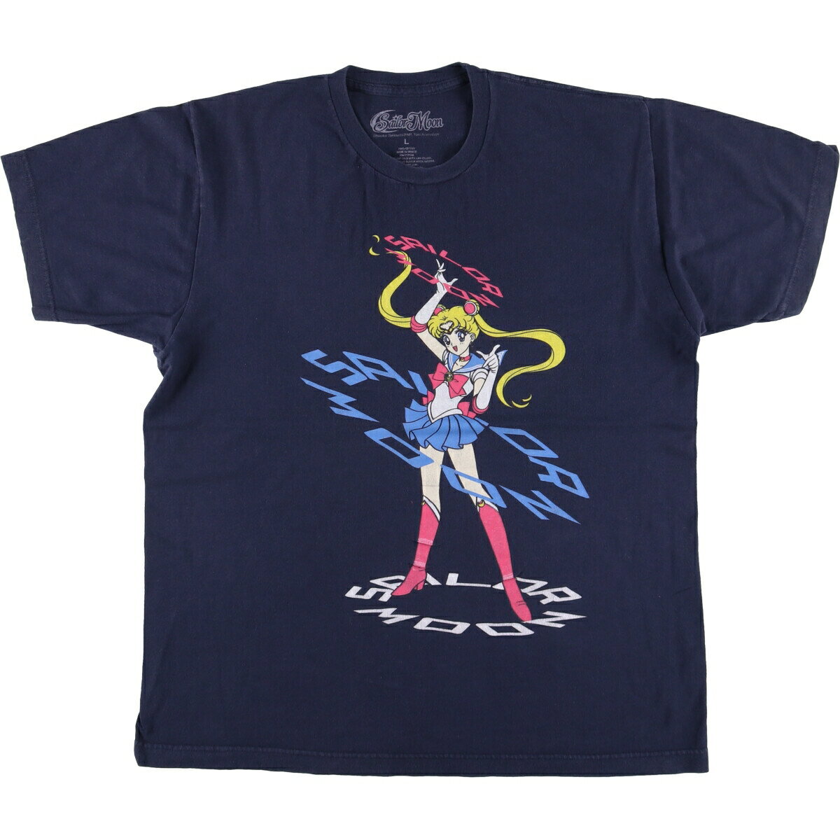 古着 SAILOR MOON 美少女戦士セーラームーン アニメ キャラクタープリントTシャツ メンズL相当 /eaa525169 【中古】 【250308】
