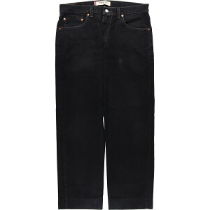 古着 リーバイス Levi's 505 REGULAR FIT ブラックデニム テーパードデニムパンツ カナダ製 メンズw34相当 /eaa525861 【中古】 【250308】