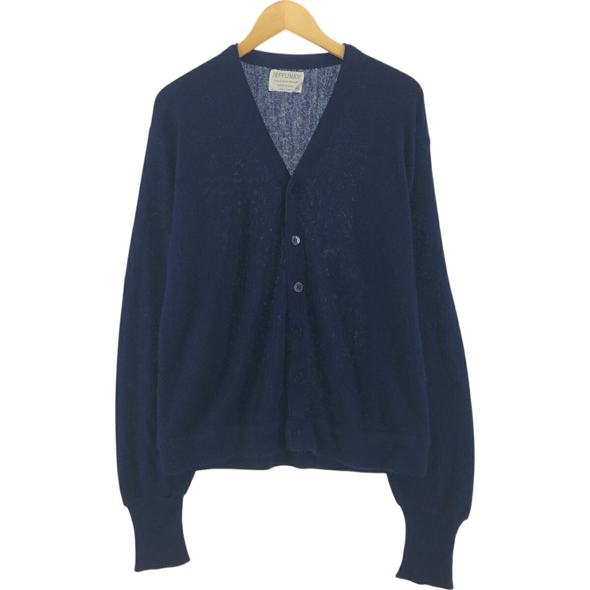 Rakuten - 古着 70'S JEFFLINKS アクリルニットカーディガン USA製 メンズM相当 ヴィンテージ /eaa526064 【中古】 【250322】 【SS2603_50】