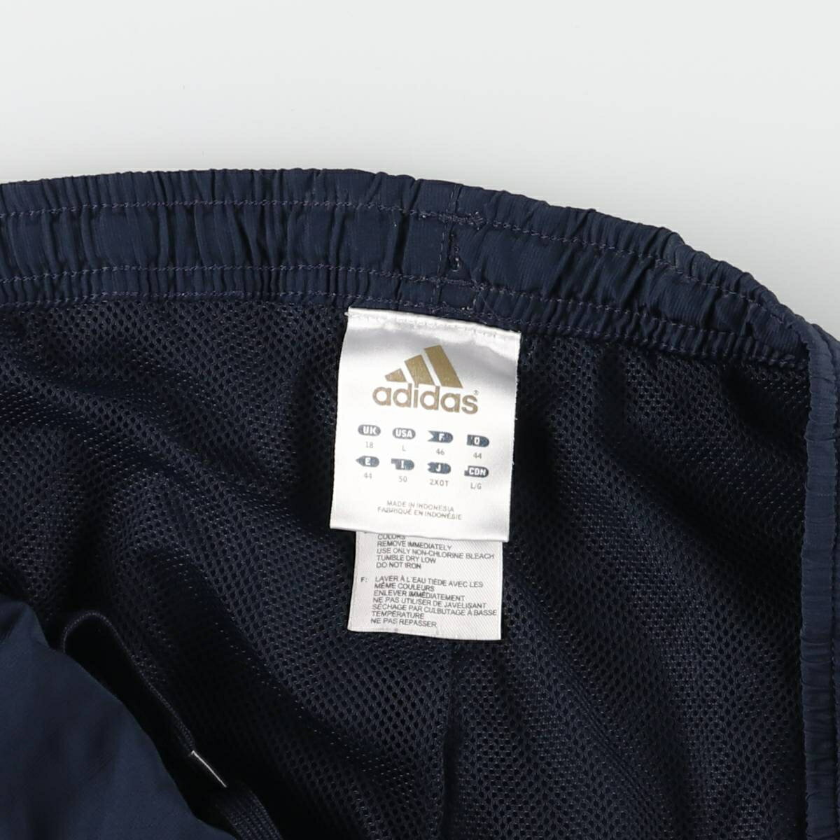 古着 アディダス adidas ウォームアップパンツ ナイロンパンツ シャカシャカパンツ メンズL相当 /eaa526199 【中古】 【250315】