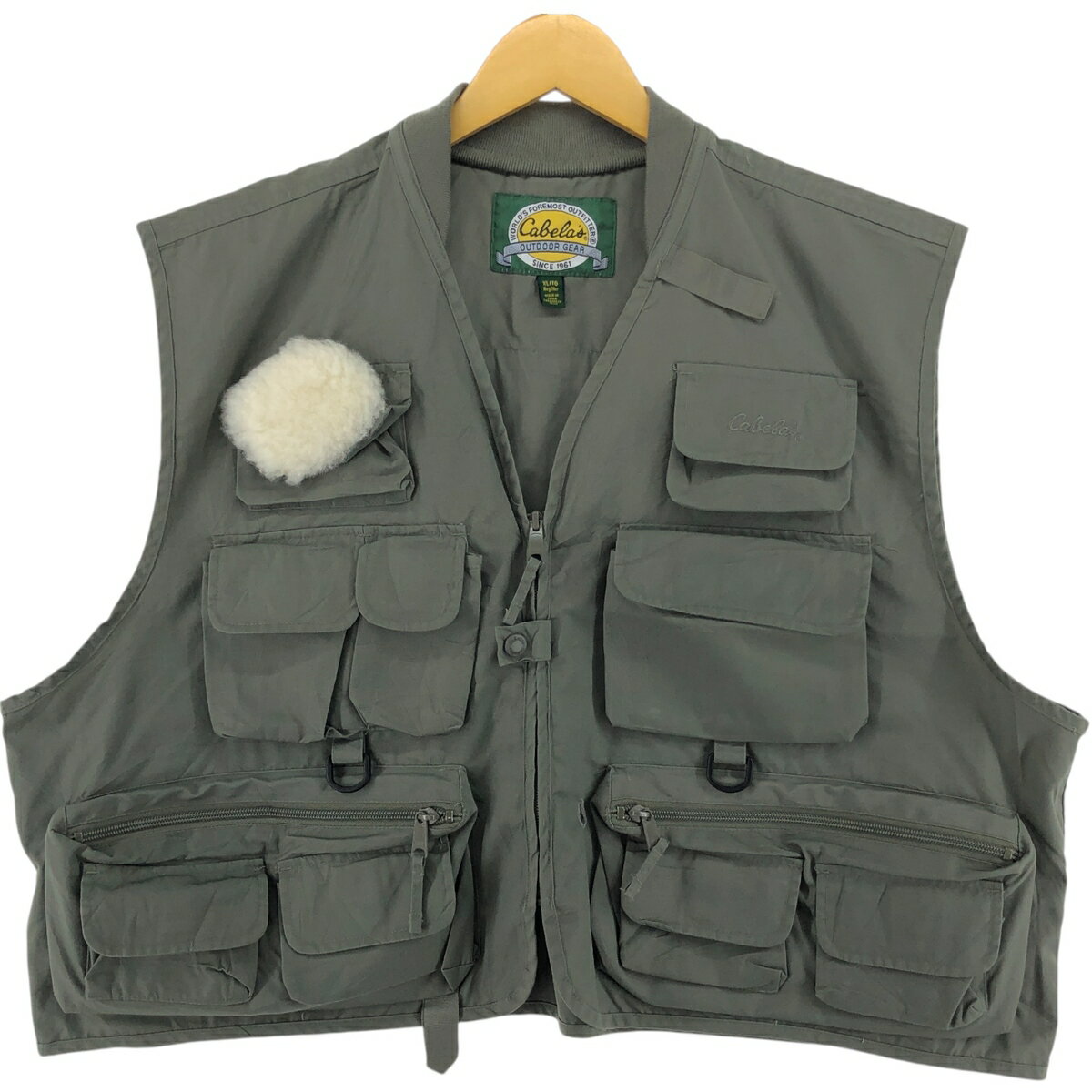 古着 90~00 039 S カベラス Cabelas フィッシングベスト メンズXL相当 /eaa526225 【中古】 【250309】 【SS2603_50】 グレー系 春秋冬