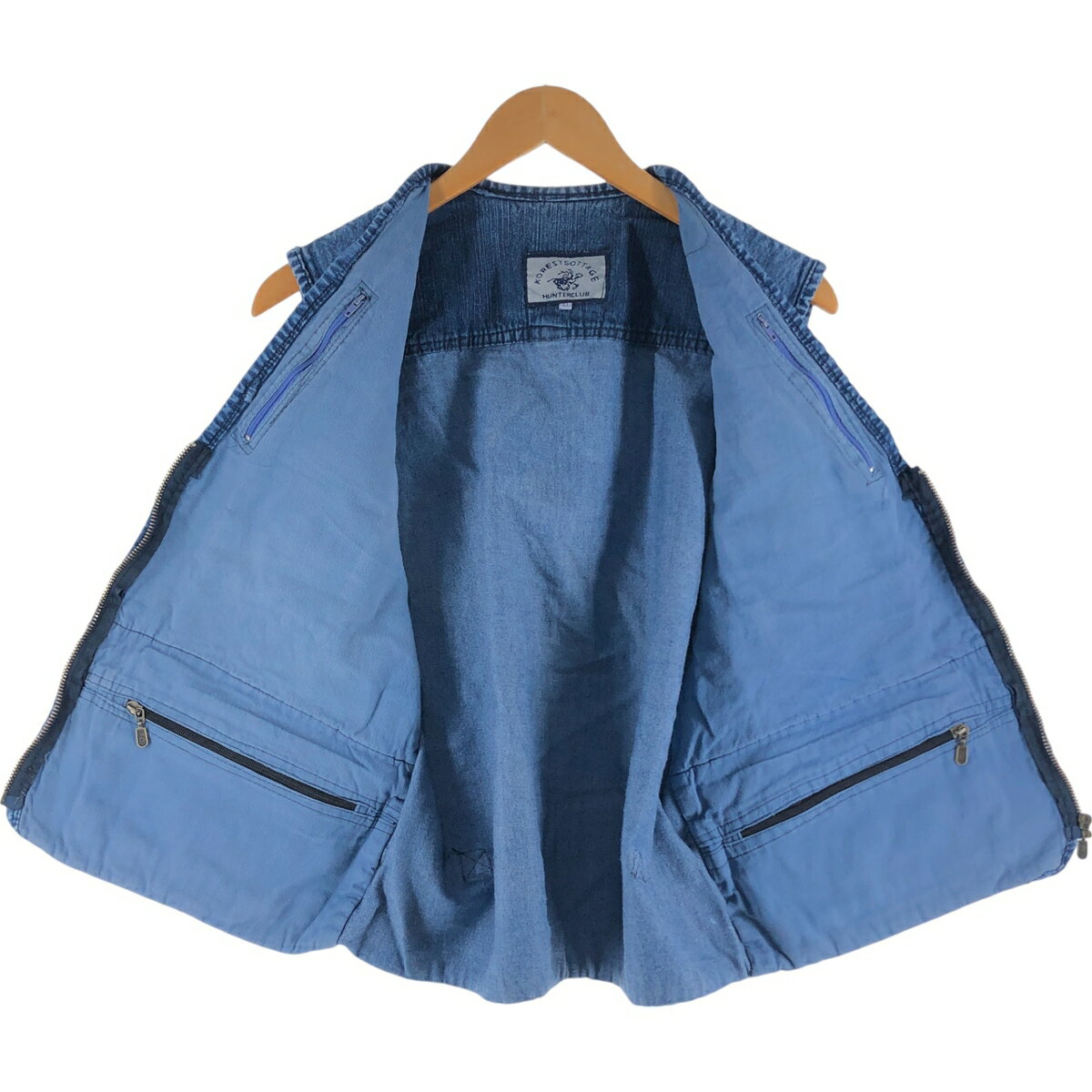 古着 ハンタークラブ HUNTERCLUB デニムベスト メンズXL相当 /eaa526238 【中古】 【250309】