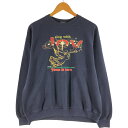 古着 00'S プリントスウェットシャツ トレーナー メンズL相当 /eaa526473 【中古】 【250406】