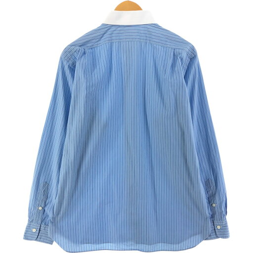 古着 ラルフローレン POLO by Ralph Lauren REGENT CLASSIC FIT マルチストライプ ストライプ柄 クレリックシャツ メンズL相当 /eaa526593 【中古】 【250314】