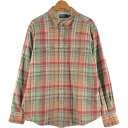 古着 ラルフローレン Ralph Lauren POLO by Ralph Lauren 長袖 ウエスタンネルチェックシャツ メンズL相当 /eaa526613...