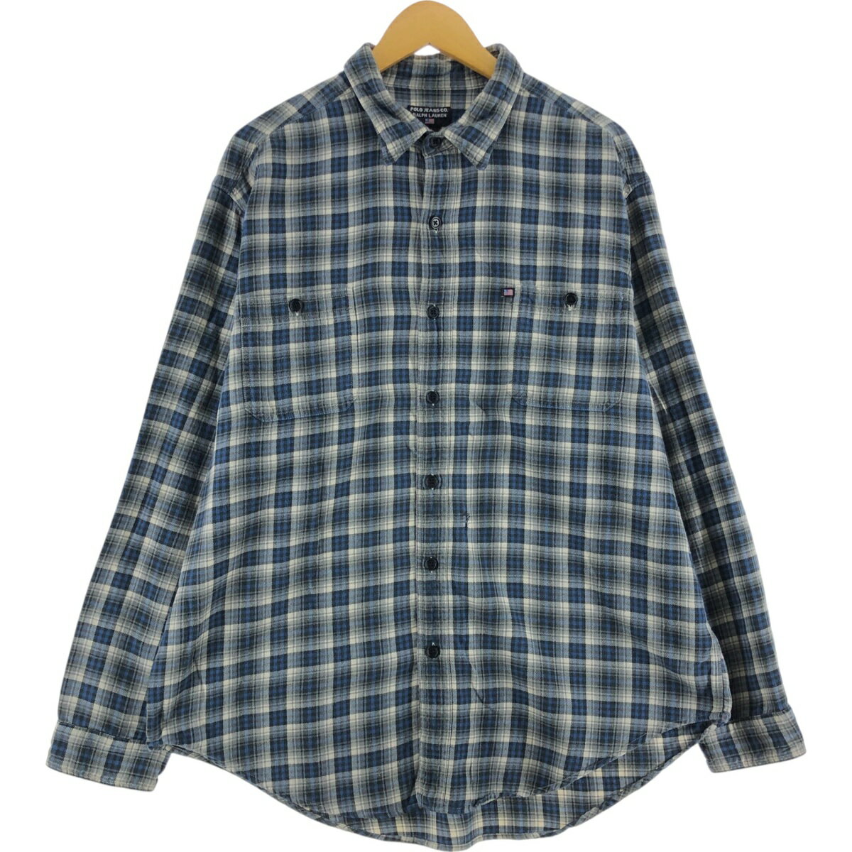 古着 ラルフローレン Ralph Lauren POLO JEANS CO RALPH LAUREN 長袖 ライトネルチェックシャツ メンズXL相当 /eaa526677 【中古】 【250310】 【SS2512_10】