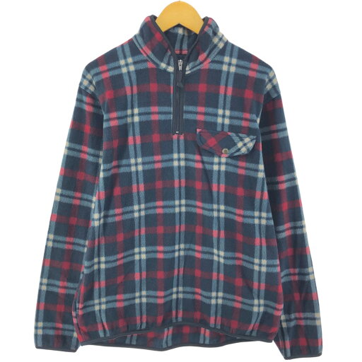 古着 チャップス CHAPS チェック柄 ハーフジップ フリースプルオーバー メンズL相当 /eaa526708 【中古】 【250308】 古着 チャップス CHAPS チェック柄 ハーフジップ フリースプルオーバー メンズL相当 /eaa526708 【中古】 【250308】