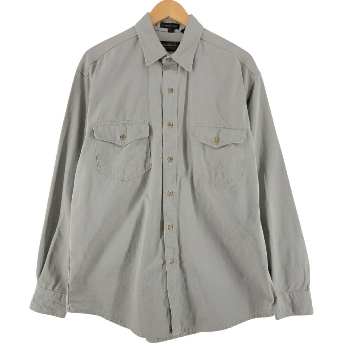 古着 80~90'S エディーバウアー Eddie Bauer 長袖 コットンシャツ USA製 メンズL相当 ヴィンテージ /eaa527060 【中古】 【250311】 【SS2606_50】