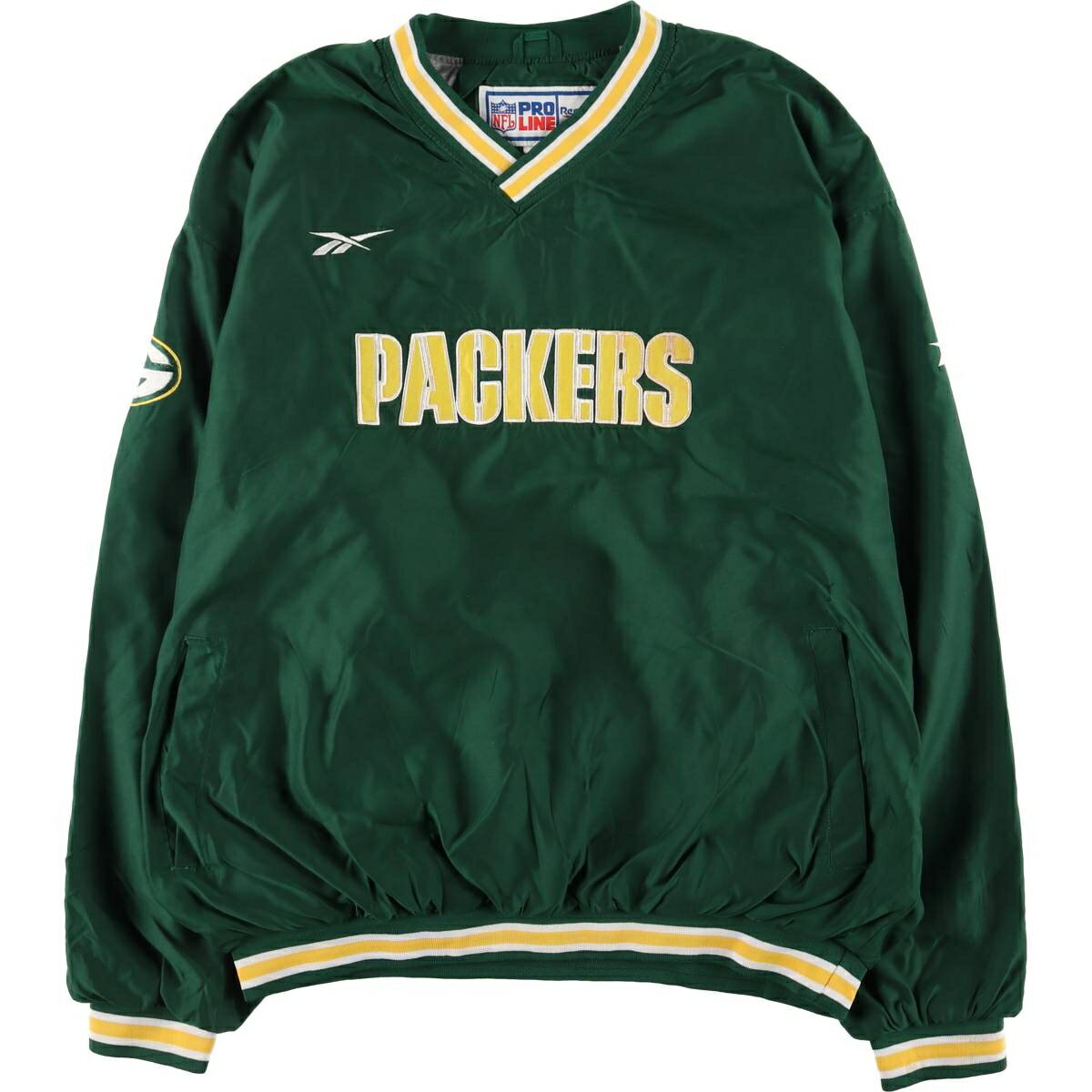  90'S ꡼ܥå Reebok PRO LINE NFL GREEN BAY PACKERS ꡼٥ѥå Vͥå ...
