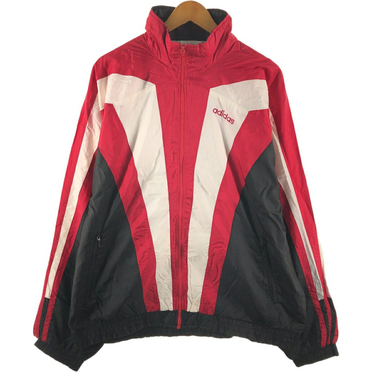 古着 80'S アディダス adidas ナイロンジャケット メンズL相当 ヴィンテージ /eaa527357 【中古】 【250323】