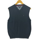 古着 トミーヒルフィガー TOMMY HILFIGER Vネック コットンニットベスト レディースM相当 /eaa527434 【中古】 【250316】 【ADEL/アデル】(4)