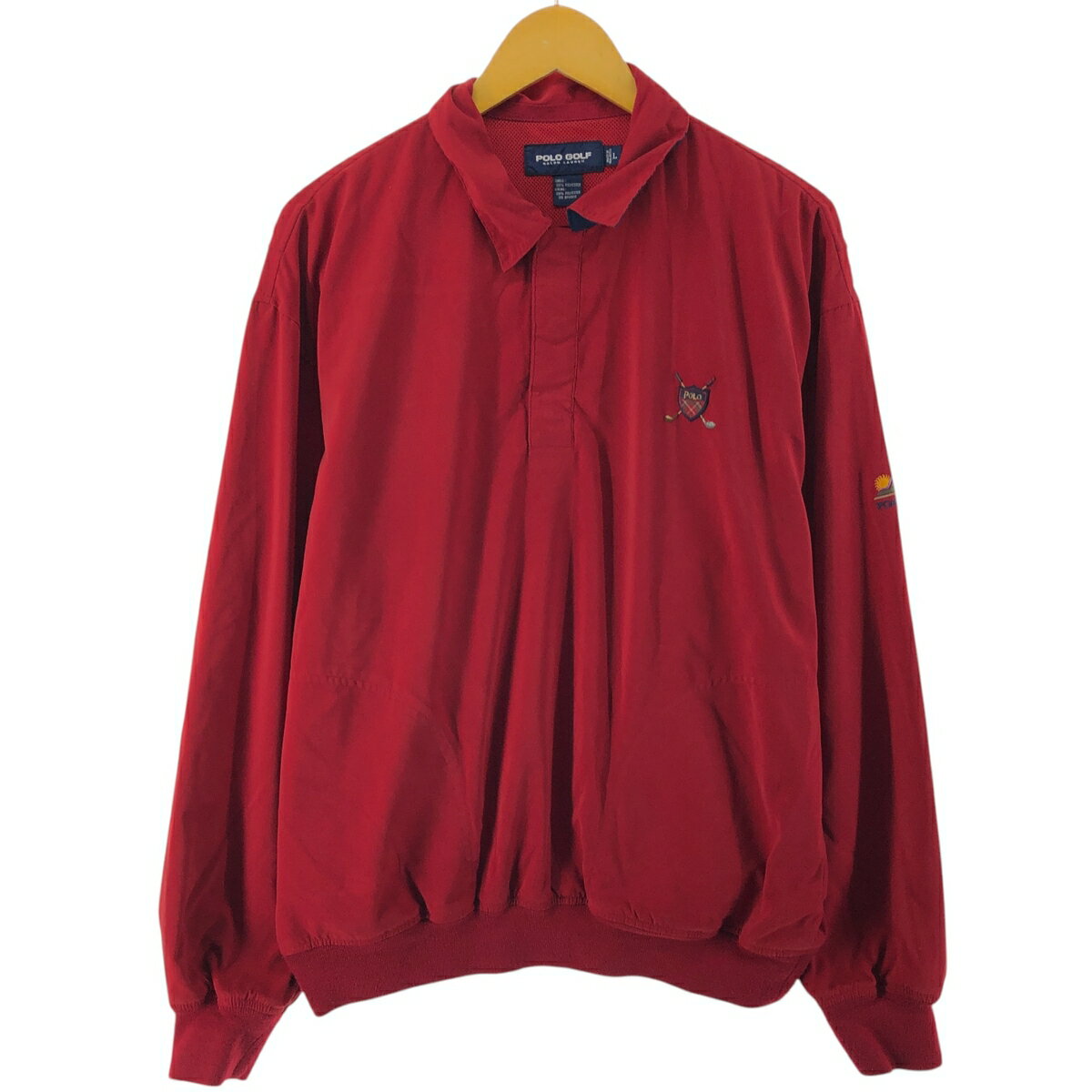 古着 ラルフローレン Ralph Lauren POLO GOLF ポロゴルフ ハーフスナップ 襟付き ウォームアッププルオーバー メンズL相当 /eaa527478 【中古】 【250316】 【SS2603_10】