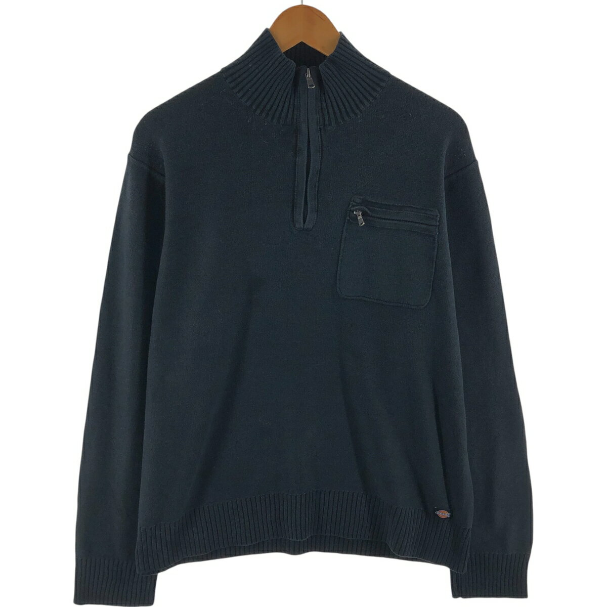 古着 ディッキーズ Dickies コットンニットハーフジップセーター メンズXL相当 /eaa527948 【中古】 【250317】 【ss2601_30】