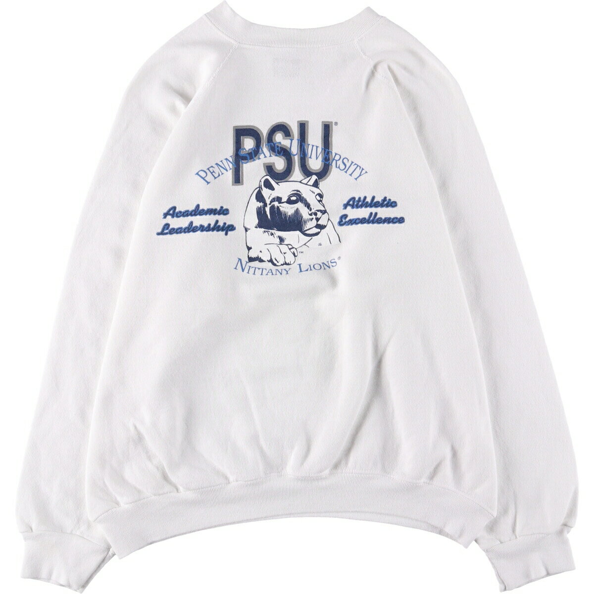 古着 90'S タルテックス tultex PENN STATE ペンシルベニア州立大学 カレッジスウェットシャツ トレー..