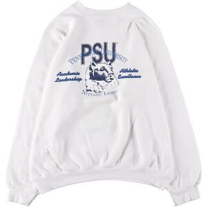 古着 90'S タルテックス tultex PENN STATE ペンシルベニア州立大学 カレッジスウェットシャツ トレーナー USA製 メンズXL相当 ヴィンテージ /eaa528071 【中古】 【250317】