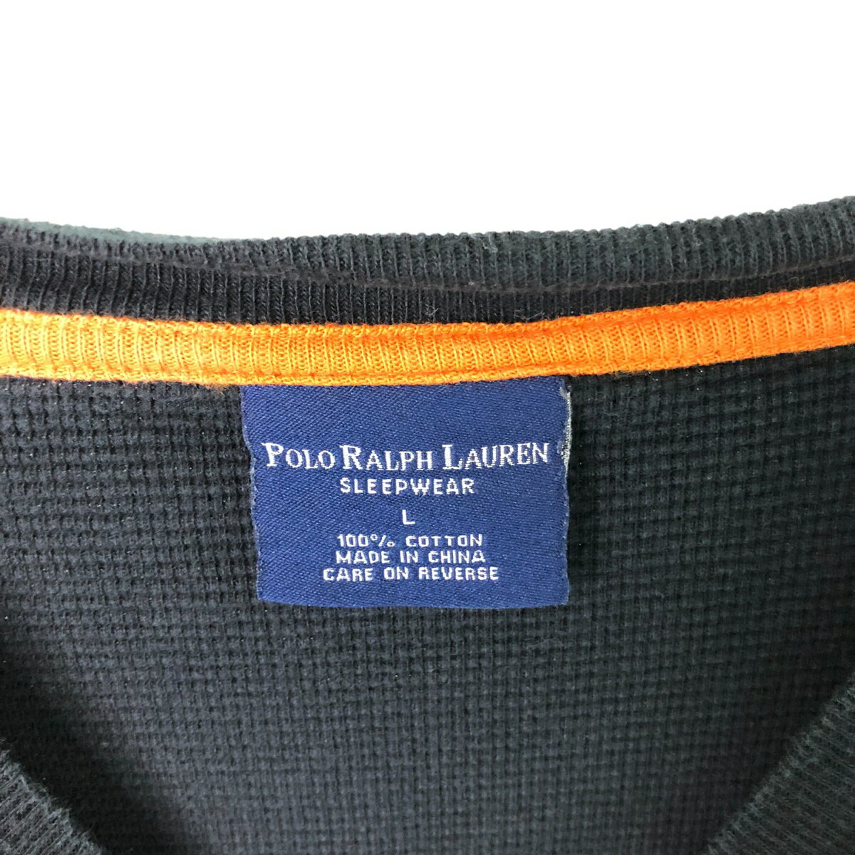 古着 ラルフローレン Ralph Lauren POLO RALPH LAUREN SLEEPWEAR サーマルロンT ワッフル メンズL相当 /eaa528086 【中古】 【250323】 【NL2503】