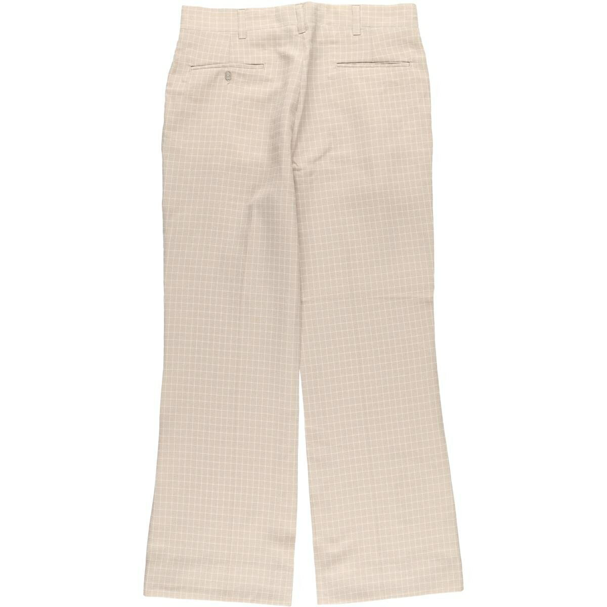 古着 80'S ハガー HAGGAR チェック柄 フレアパンツ USA製 メンズw34相当 ヴィンテージ /eaa528292 【中古】 【250315】