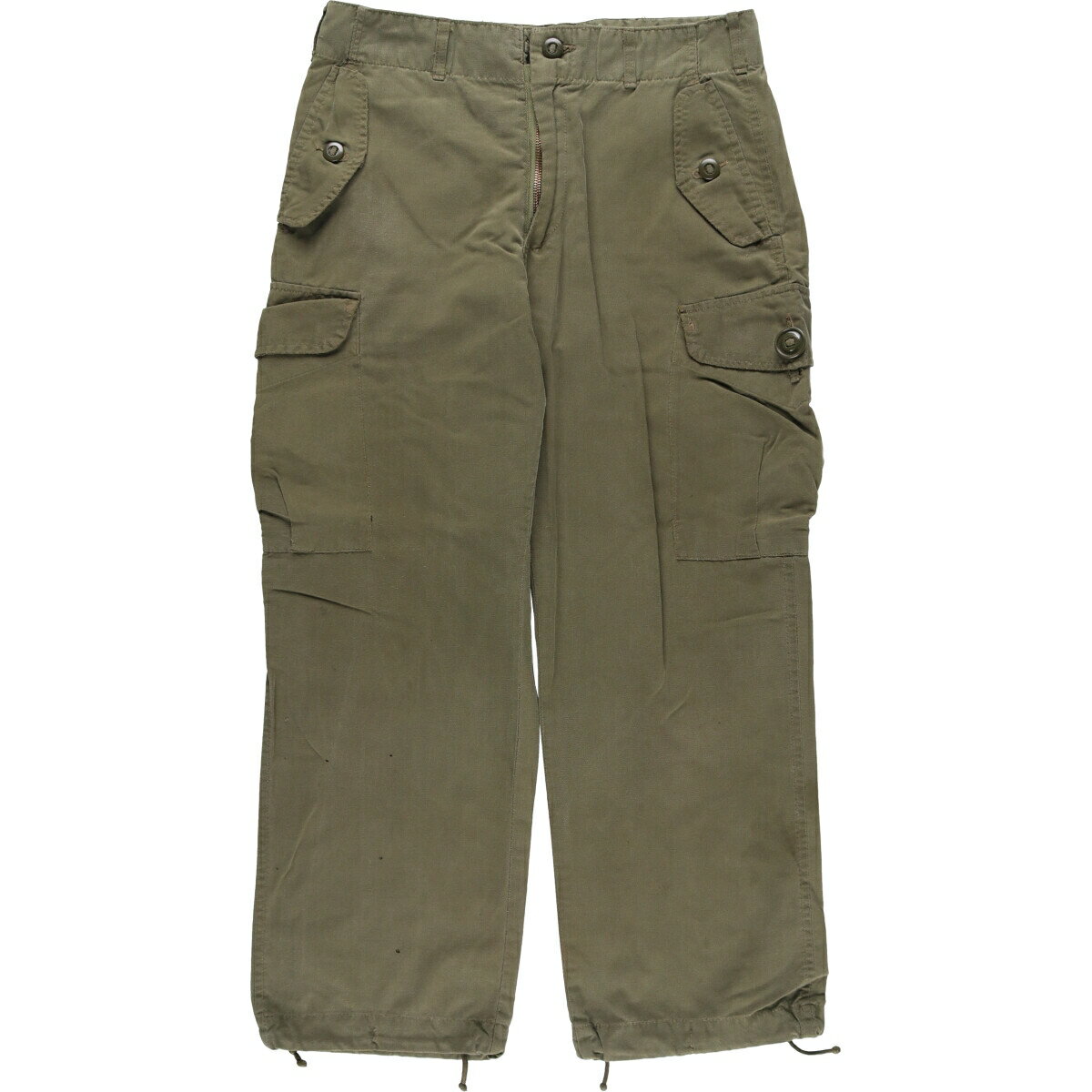カナダ軍　60s フィールドカーゴパンツ　サイズ2 MEDIUM×SHORT カナダ軍 60s フィールドカーゴパンツ サイズ2 MEDIUM×SHORT 中古