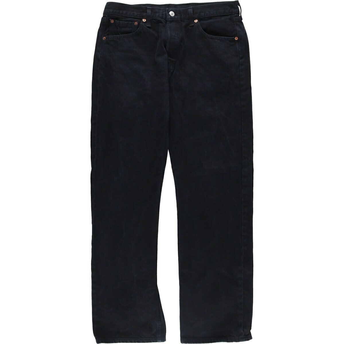 古着 00'S リーバイス Levi's 501 ユーロモデル ブラックデニム ストレートデニムパンツ メンズw33相当 /eaa528510 【中古】 【250316】 【ss2601_30】 ブラック系 春夏秋冬