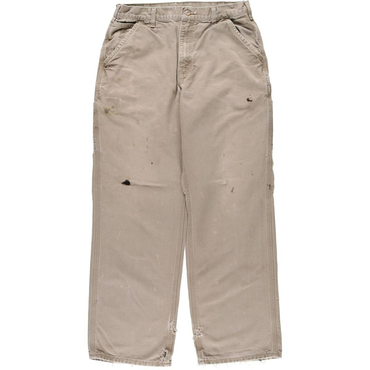 古着 00'S カーハート Carhartt Dungaree Fit ダックペインターパンツ メンズw32相当 /eaa528521 【中古】 【250323】 【ss2601_10】 グレー系 春夏秋冬